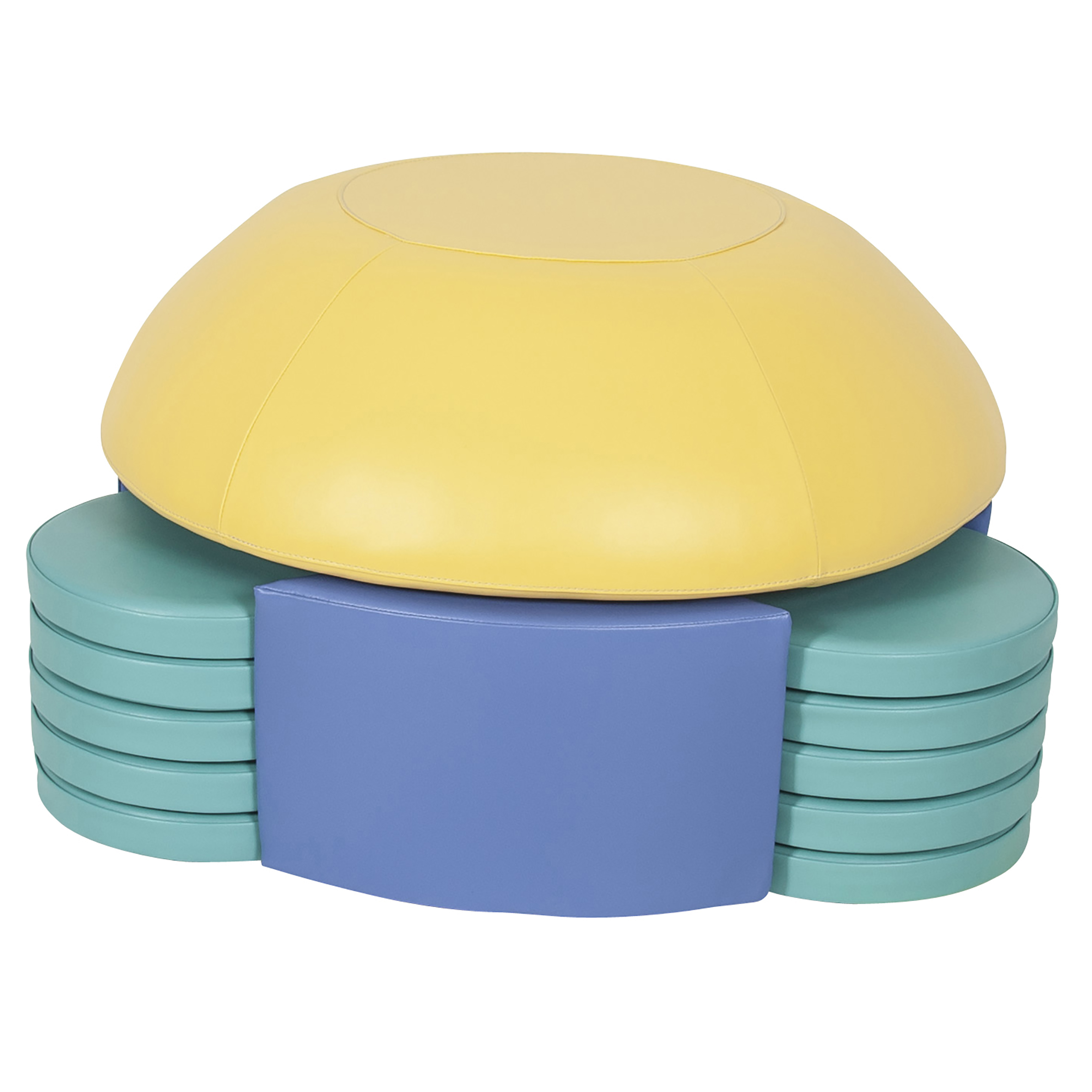 18100 - Pouf DOUM-DOUM_lagon banane lilas