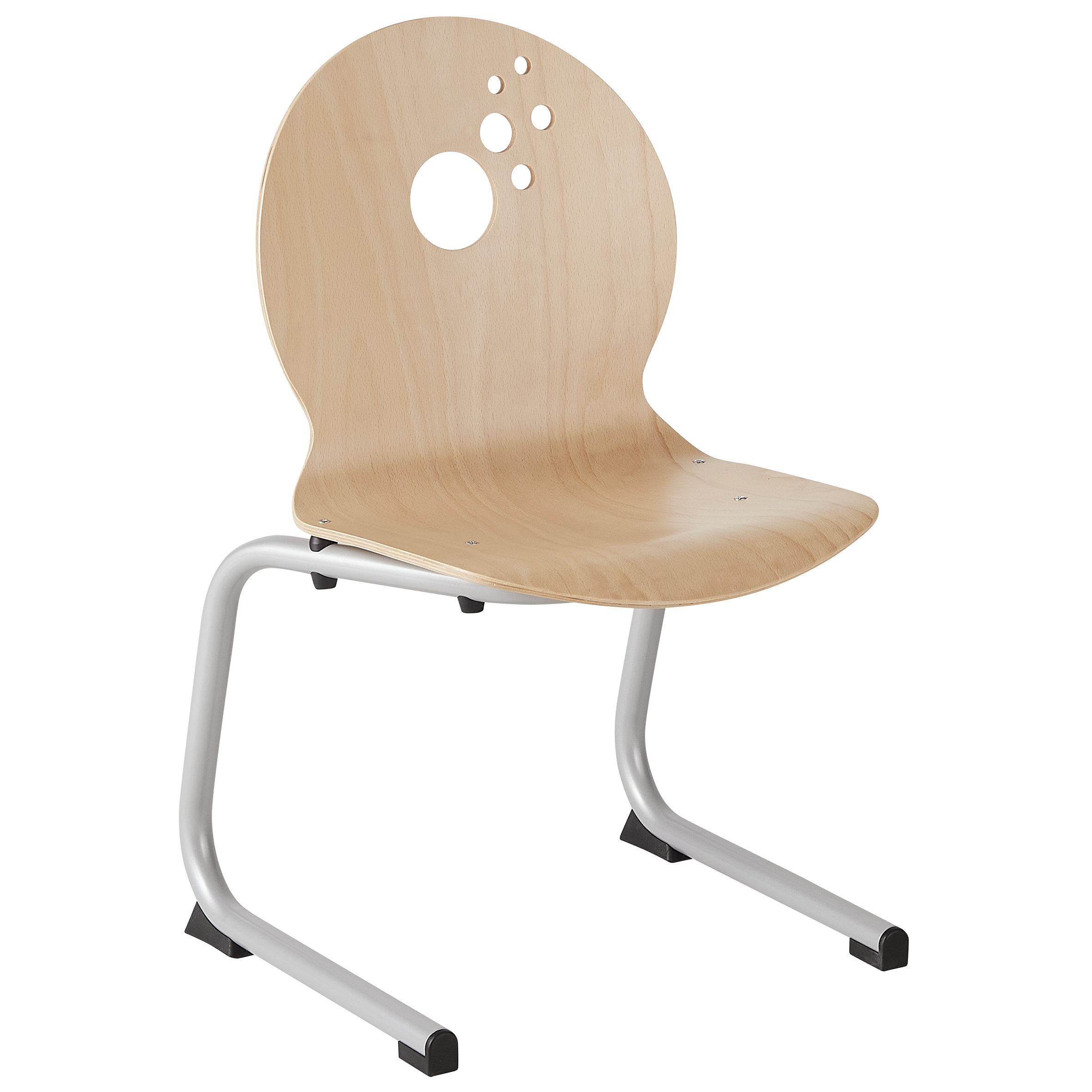 6466 - Chaise OULALA Blop_appui sur table_tube aluminium Ø30 mm