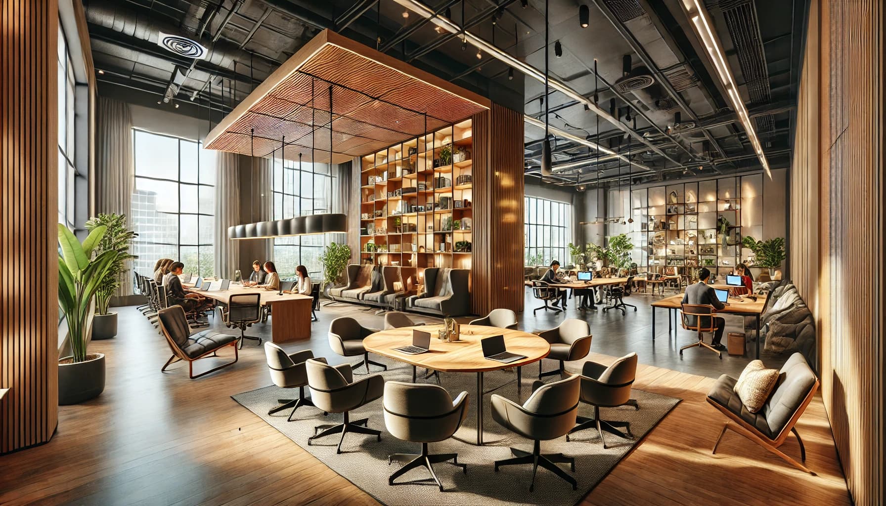 DALL·E 2025-03-06 14.32.20 - A realistic illustration of an indoor space designed for a Very Small Enterprise (TPE), highlighting the importance of communal furniture. The space i